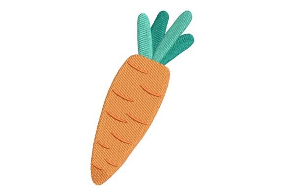 Carrot Embroidery Design