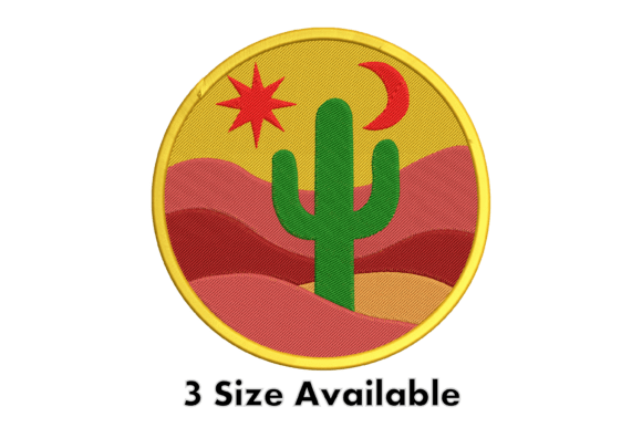Desert Cactus Patch Embroidery File