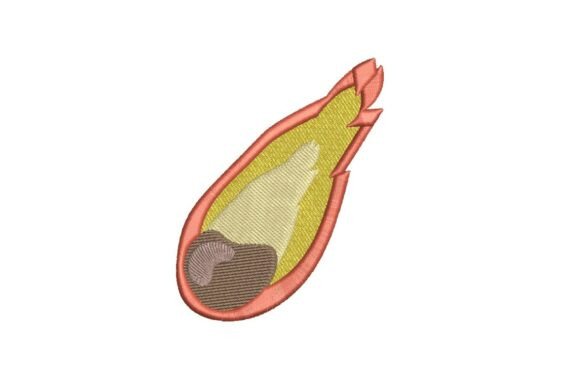 Fiery Falling Asteroid Embroidery Design