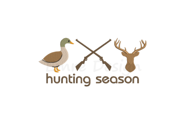 Hunting Season Embroidery Design