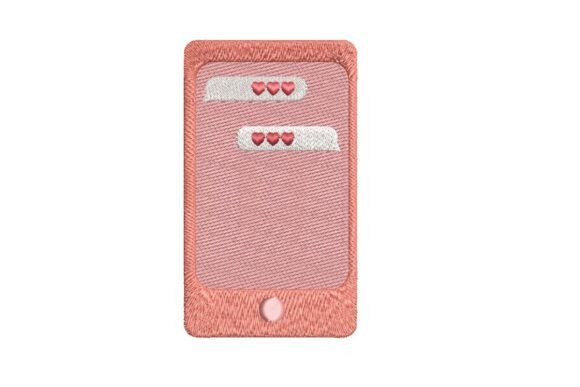 Love Messages Smartphone Embroidery Design