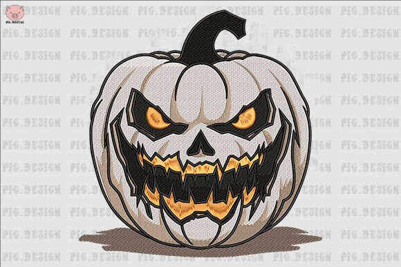 Pumpkin Halloween Embroidery