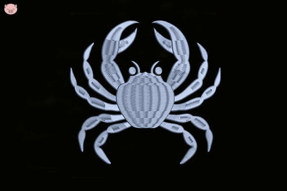 Sea Crab Embroidery: A Charming, Versatile Gift Design